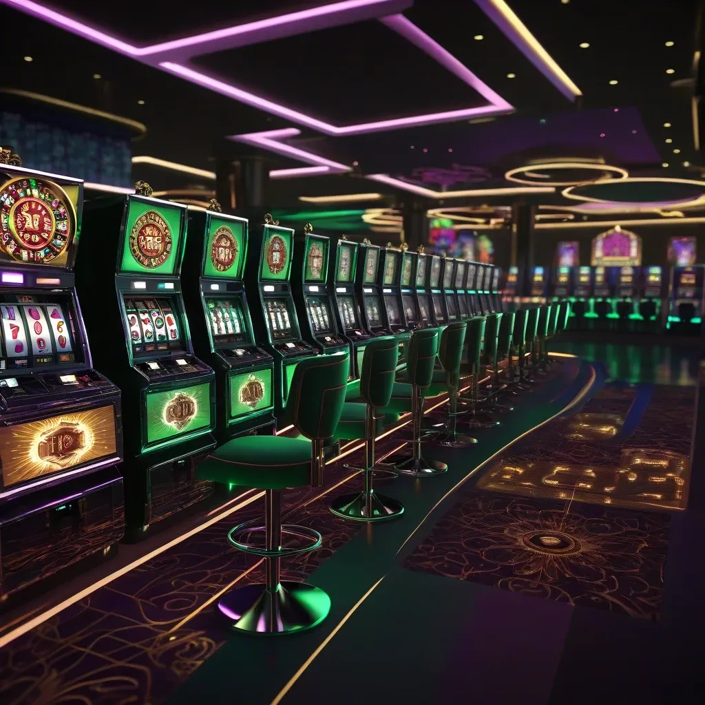 Neon Slot Machine Glow