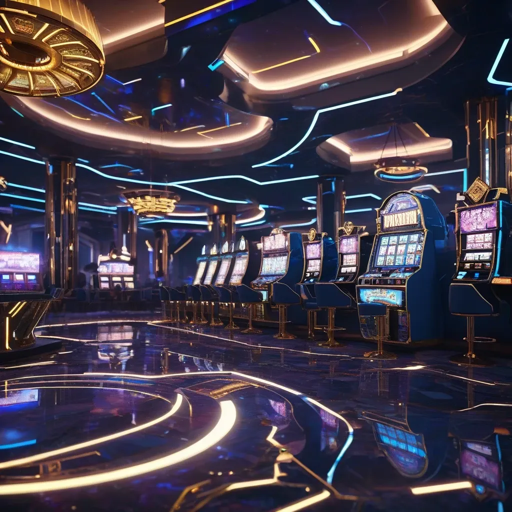Futuristic Casino Interior